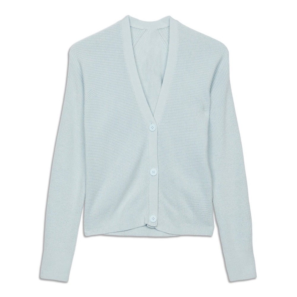 Lululemon Wool Blend Cardigan Light Blue